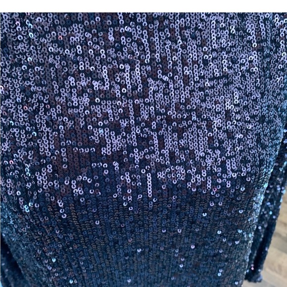 EUC Rock & Shine by Reitmans, dark copper/wine sequined shift dress XL/16 - Picture 6 of 8